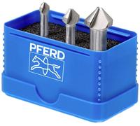 PFERD TOOLS SET UGT HSSE DIN 335 C90° 3TLG 25202193 Jeu de fraises coniques 3 pièces 6.3 mm, 10.4 mm, 16.5 mm HSSE-Co 5 tige