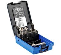 PFERD TOOLS SET UGT HSSE DIN 335 C90° 5TLG 25202194 Jeu de fraises coniques 5 pièces 6.3 mm, 10.4 mm, 16.5 mm, 20.5 mm, 25 mm