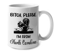 Pff, Je Viens De Caroline Du Nord Tasses À Thé Jolis Tasse Drôle Mug À Café Pour Cuisine Travail Maison Chocolat Chaud 330Ml