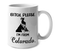 Pff, Je Viens Du Colorado Tasses À Thé Élégantes Tasse Avec Anse Mug Pour Cuisine Travail Maison Cappuccino 330Ml