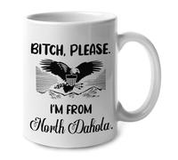 Pff, Je Viens Du Dakota Du Nord Mug Drôle Tasse Élégantes Tasses À Thé Pour Maison Boissons Chaudes Cacao Espresso 330Ml