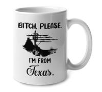 Pff, Je Viens Du Texas Mug Élégantes Tasse Céramique Tasses À Thé Pour Lait Maison Cacao Boissons Chaudes 330Ml