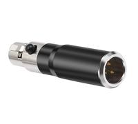 Pffiocix Adaptateur auditif XLR femelle à 3 broches XLR mâle - Connecteur de petits microphones pour une large compatibilité avec les appareils - Adaptateur auditif rapide pour studios