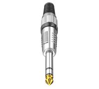 Pffiocix Adaptateur mâle 24 K contacts en or résistant à la corrosion Fileté renforcé pour microphones de studio Connecteur pour équipement de podcasting