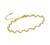 Pffiocix Bracelet chaîne réglable moderne minimaliste portable robuste en acier titane pour femme étanche