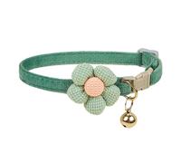 Pffiocix Collier ras du cou avec fleurs pour animaux de compagnie, clochettes de Noël, collier pour animal domestique