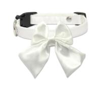 Pffiocix Collier réglable pour chien et chat - Grand nœud élégant - Plusieurs tailles S à L