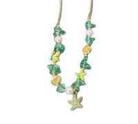 Pffiocix Collier tendance avec pendentif en coquillage - Accessoire essentiel et élégant - Bijoux de cou - Cadeau pour femme