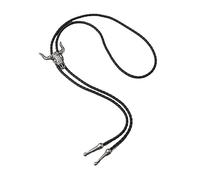 Pffiocix Cravate tressée Western Lariat Vintage Natives Punk pour homme Cravate tressée Western Vintage Bolo Cravate, Noir , taille unique
