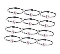 Pffiocix Ensemble de 12 pièces pour fêtes sportives comprenant des bracelets inspirants et un petit ballon de football en alliage pour récompense d'équipe, See product size drawing, Alliage, fil ciré