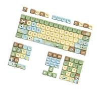 Pffiocix Keycaps Cartoon Animal Theme 120Keys Lovely Keycaps for 68/75/84/98/100/104/108 Mécanique