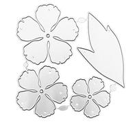 Pffiocix Matrices de découpe en forme de feuilles et de fleurs pour la fabrication de cartes d'anniversaire, le scrapbooking