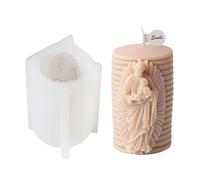 Pffiocix Moule en silicone 3D pour bougies - Fait à la main - Statue religieuse