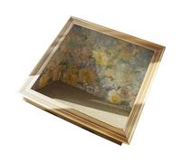 Pffiocix Peinture à l'huile Cadre photo chat griffoir maison 3D Tableau Art Frame Jouet pour la décoration de la maison