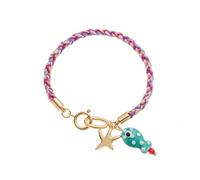 Pffiocix Pendentif en céramique en forme de poisson et d'étoile coloré tressé - Bijou de poignet léger unisexe - Accessoire de mode pour sports de plein air, taille unique, Comme décrit