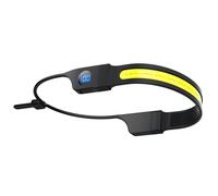 Pffiocix Petite lampe frontale avec moniteur de batterie numérique, sangle ergonomique, lampe LED réglable pour le travail en plein air, la nuit, la course à pied, la pêche