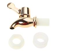 Pffiocix Robinet de tonneau portable avec finition dorée élégante pour tonneaux de vin, design anti-fuite pour brassage à la maison, accessoire de célébration