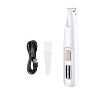 Pffiocix Tondeuse à poils d'animaux avec lumière LED pour le toilettage des pattes Rechargeable à faible bruit Tondeuse pour tous les animaux de compagnie