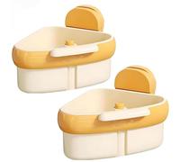 PFHFRJZLQ Panier d'évier, porte-éponge d'angle pour évier de cuisine, support de rangement amovible en plastique pour filtrer les déchets alimentaires