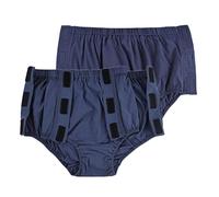 PFHKTO Lot de 2 sous-vêtements Post-opératoires à déchirer for Les Personnes âgées handicapées, faciles à enlever(Men's Blue,M-Medium)