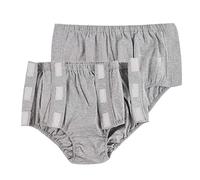 PFHKTO Lot de 2 sous-vêtements Post-opératoires à déchirer for Les Personnes âgées handicapées, faciles à enlever(Men's Gray,M-Medium)
