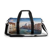 Pfhorn Petit sac de sport de voyage avec compartiment pour homme et femme Motif fée, Grand Canal en Italie, 17.7in/9in/9in