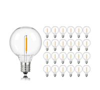 PFHSKLCWY Ampoule Ampoules Led G40 3V, Base E12 incassable, blanc chaud 2700K, basse tension, ampoule Globe de remplacement for guirlande lumineuse solaire Éclairage