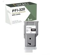 PFI320 PFI-320 Pigment Ink 300ML Compatible for PFI 320 Ink Cartridges Use for Canon lmagePrograf TM-200 TM-205 TM-250 TM-255 TM-300 TM-305 TM-350 TM-355 Printer (1PK-MBK)