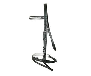 PFIFF 004614-61-Shetty Bride Shetty avec Frontal orné de Pierres de Strass argentées Noir