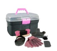 Pfiff / 100576-20 Coffret de soins pour chevaux Gris