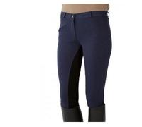 PFIFF 101197, Pantalon d'équitation Femme, Bleu (Blau/Schwarz), 46