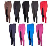 PFIFF 101197, Pantalon d'équitation Femme, Bleu (Mid Blue/Black), 36