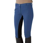 PFIFF 101197, Pantalon d'équitation Femme, Bleu (Mid Blue/Black), 38