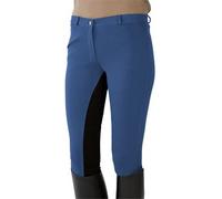 PFIFF 101197, Pantalon d'équitation Femme, Bleu (Mid Blue/Black), 42