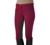 PFIFF 101197, Pantalon d'équitation Femme, Rouge (Red/Gray), 42