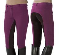 PFIFF 101197, Pantalon d'équitation Femme, Violet (Fuchsia Brown), 38