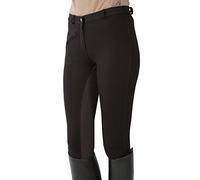 PFIFF 101197 Pantalon d'équitation pour Enfant 8-9 Ans Noir/Marron
