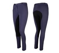 PFIFF 101197 Pantalon d'équitation pour Femme avec empiècement Complet 9 Couleurs, Toutes Les Tailles, Bleu/Noir, 48