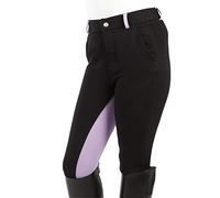 PFIFF 101249 culotte enfant bicolore Elisa, très douce, à la mode, fond tissu, noir / violet, 176