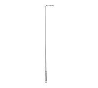 PFIFF 102478 Cravache de dressage avec poignée en cuir synthétique Gris 120 cm