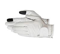 PFIFF 102599 Crystal Crown Gants d'équitation avec Strass Blanc Taille S