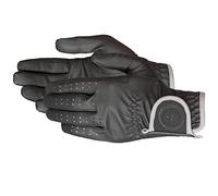 PFIFF 102601 Twin-Color Gants d'équitation Noir/Gris Taille M