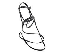 PFIFF 103031 Bridon Lilly de qualité supérieure pour Chevaux de Jeu Noir Shetty