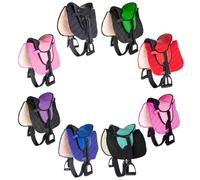 PFIFF 103106 Kit de Selle pour shettys ou Chevaux en Bois, kit Complet, Selle pour Enfants, Vert