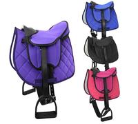 PFIFF 103120 Kit de Selle Pro pour Cheval de Jeu ou de Bois, kit Complet pour Enfants, Selle de Jeu, Ensemble de Selle de Jeu, Taille Unique, Violet