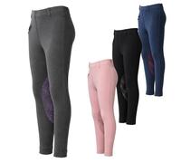 PFIFF 103133 Emilia Legging d'équitation pour Enfant 3/4 en Silicone avec Passants de Ceinture