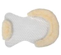 PFIFF Active Soft Gel Pad 'Free Air' avec couronne en fourrure synthétique transparente