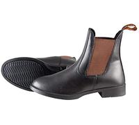 PFIFF Boots d'équitation aspect cuir Bottines d'équitation , noir/marron, 44 EU