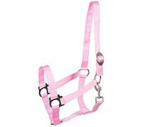 PFIFF Licol en plastique 101668 - Réglable en continu sur la têtière - Bonne qualité résistante - Rose