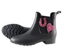 PFIFF Lucky 102663 Bottines imperméables en caoutchouc pour enfant Noir Pointure 30-35, Noir, 34 EU